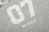 DAXUEN Heather grey short-sleeved graphic t-shirt