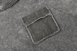 DAXUEN Distressed short sleeve T-shirt with raw edges