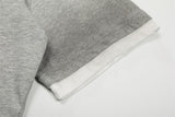 DAXUEN Heather grey short-sleeved graphic t-shirt