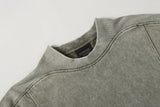 DAXUEN Faded olive green and charcoal grey t-shirt with ribbed texture