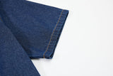 DAXUEN MAFA Vintage Denim Effect T-Shirt