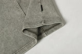 DAXUEN Faded olive green and charcoal grey t-shirt with ribbed texture