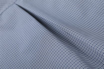DAXUEN Men's short-sleeved plaid button-up shirt