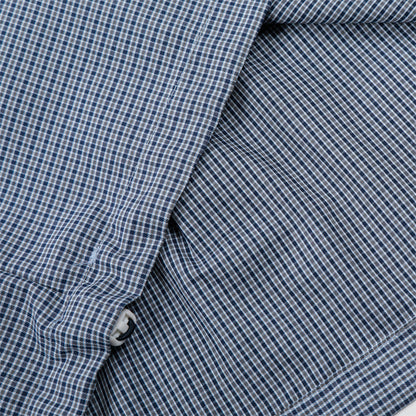 DAXUEN Men's short-sleeved plaid button-up shirt