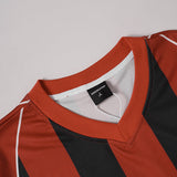 DAXUEN Retro Striped V-Neck Football Jersey