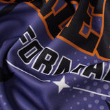 DAXUEN Purple short-sleeved crew neck graphic t-shirt