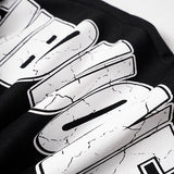 DAXUEN Distressed graffiti wide-leg sweatpants