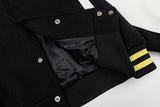 DAXUEN Varsity bomber jacket with contrasting colors and graphics