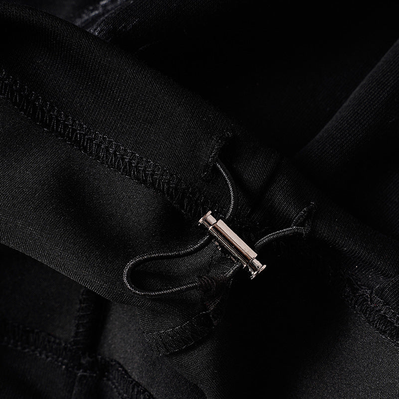 DAXUEN Distressed graffiti wide-leg sweatpants