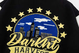 DAXUEN Varsity bomber jacket with contrasting colors and graphics