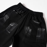 DAXUEN Distressed graffiti wide-leg sweatpants