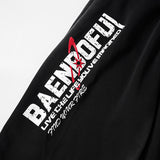 DAXUEN Graphic print wide leg sweatpants in black and white