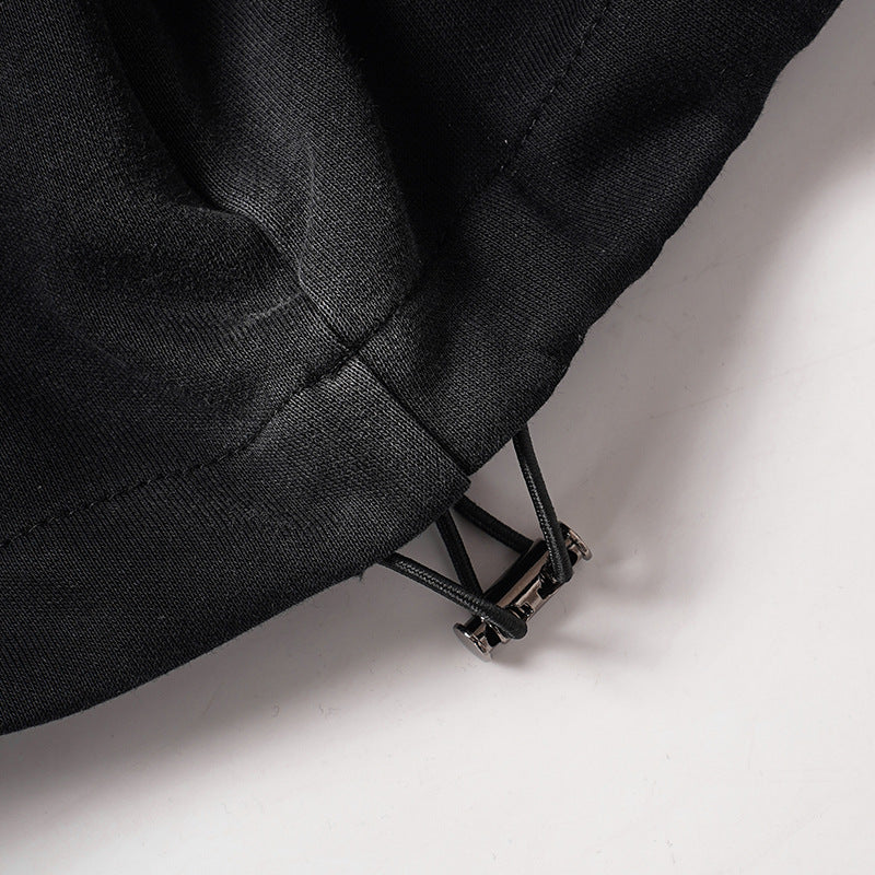 DAXUEN Graphic print wide leg sweatpants in black and white