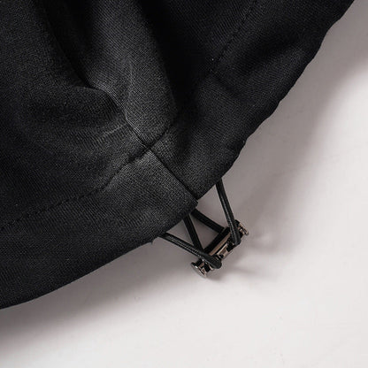 DAXUEN Graphic print wide leg sweatpants in black and white