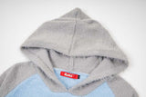 DAXUEN Hooded sweater with cartoon graphics and contrasting sleeves