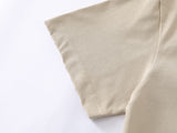 DAXUEN Short-sleeve mock neck t-shirt with graphic print