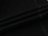DAXUEN Women's dark indigo high-waisted wide-leg denim jeans