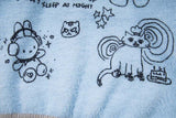 DAXUEN Hooded sweater with cartoon graphics and contrasting sleeves