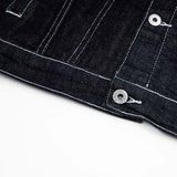 DAXUEN Oversized denim jacket with embroidery and pockets