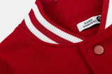 DAXUEN Relaxed fit varsity jacket with embroidered graphics