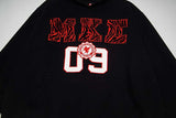 DAXUEN Pullover hoodie with graphic text and kangaroo pocket