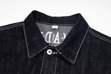 DAXUEN Oversized denim jacket with embroidery and pockets