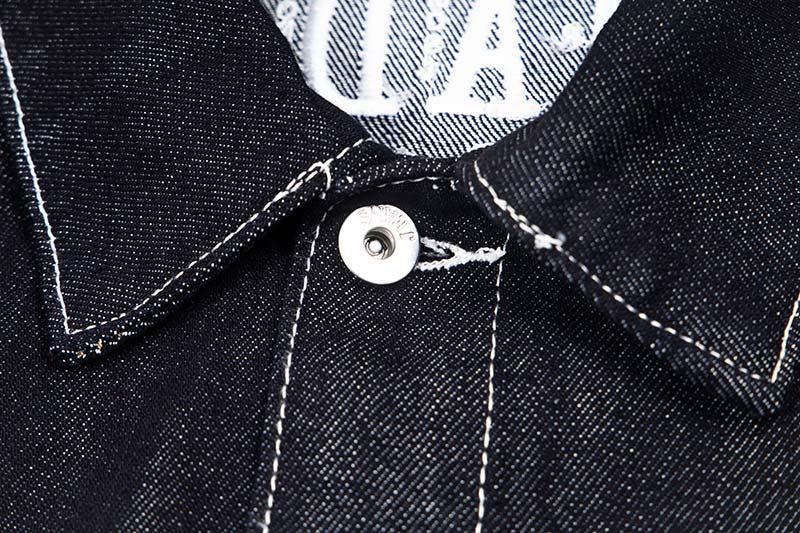 DAXUEN Oversized denim jacket with embroidery and pockets
