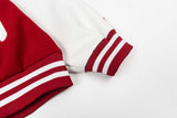 DAXUEN Relaxed fit varsity jacket with embroidered graphics