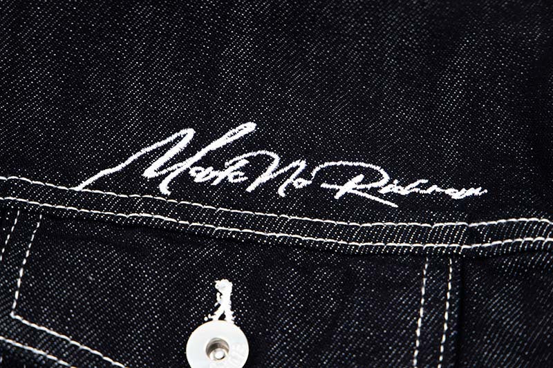 DAXUEN Oversized denim jacket with embroidery and pockets