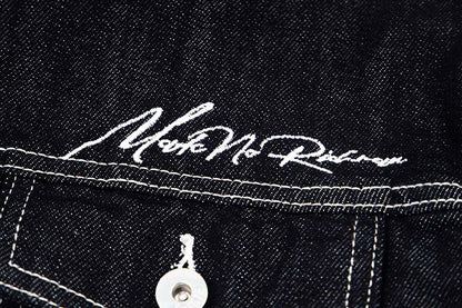 DAXUEN Oversized denim jacket with embroidery and pockets
