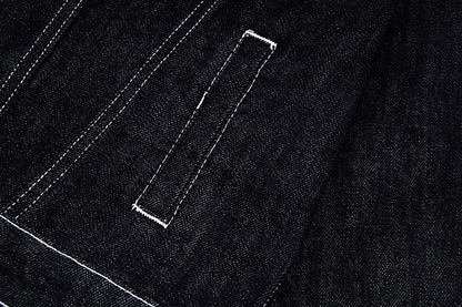 DAXUEN Oversized denim jacket with embroidery and pockets