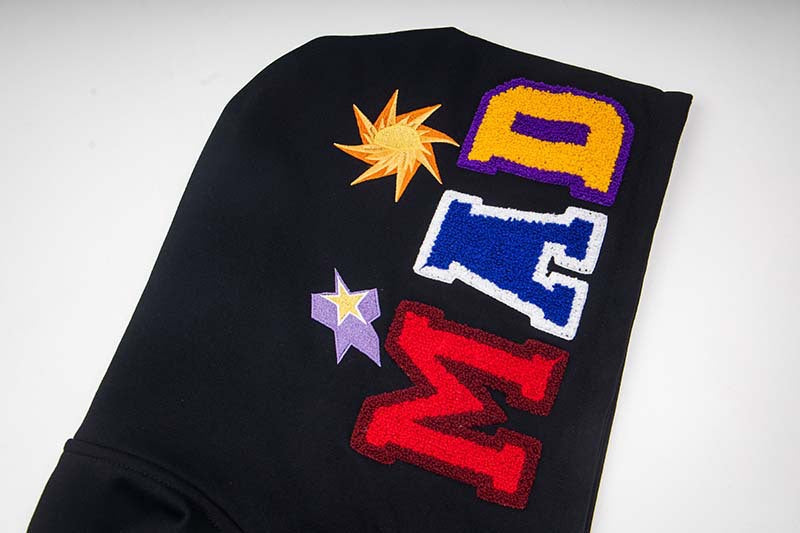 DAXUEN Embroidered hoodie jacket with colorful graphics