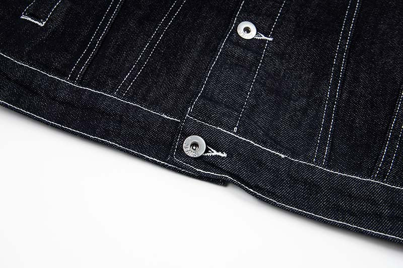 DAXUEN Oversized denim jacket with embroidery and pockets