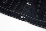 DAXUEN Oversized denim jacket with embroidery and pockets
