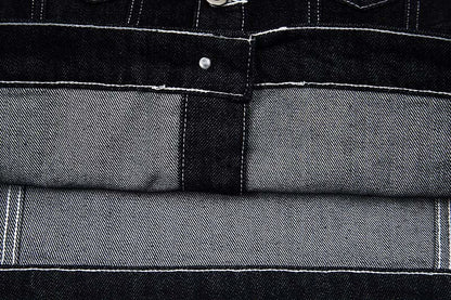 DAXUEN Oversized denim jacket with embroidery and pockets