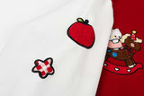 DAXUEN Relaxed fit varsity jacket with embroidered graphics