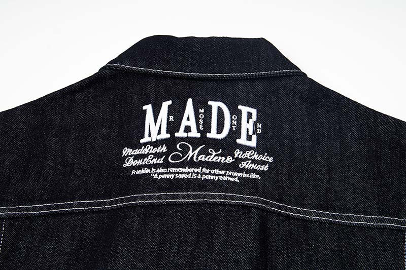 DAXUEN Oversized denim jacket with embroidery and pockets