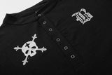 DAXUEN Short-sleeve casual shirt with skull graphic