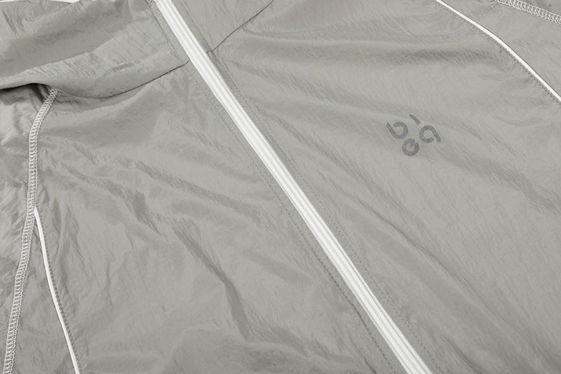 DAXUEN Lightweight hooded jacket in grey and black