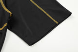 DAXUEN Short-sleeved crew-neck T-shirt with sports jersey style