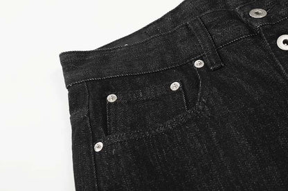 DAXUEN High-waisted wide-leg jeans in dark grey wash