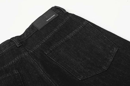 DAXUEN High-waisted wide-leg jeans in dark grey wash