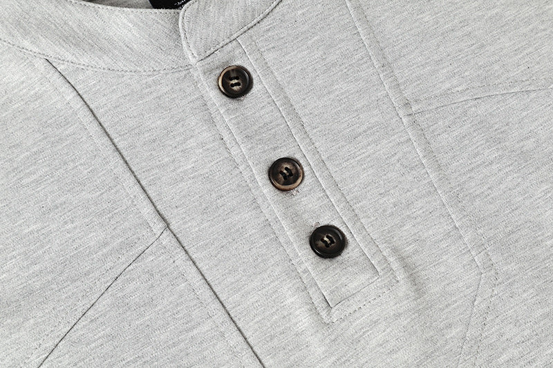 DAXUEN Retro stand-collar short-sleeve shirt