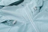 DAXUEN Lightweight hooded jacket with diagonal zipper