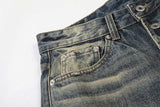 DAXUEN Distressed wide-leg high-waisted jeans