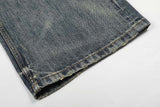DAXUEN Distressed wide-leg high-waisted jeans