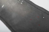 DAXUEN Faded charcoal paint-splatter wide-leg denim jeans