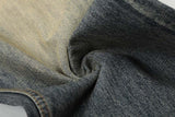 DAXUEN Distressed wide-leg high-waisted jeans