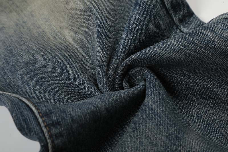 DAXUEN High-waisted wide-leg jeans in faded medium blue denim