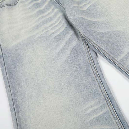 DAXUEN Wide-leg jeans in light faded blue wash
